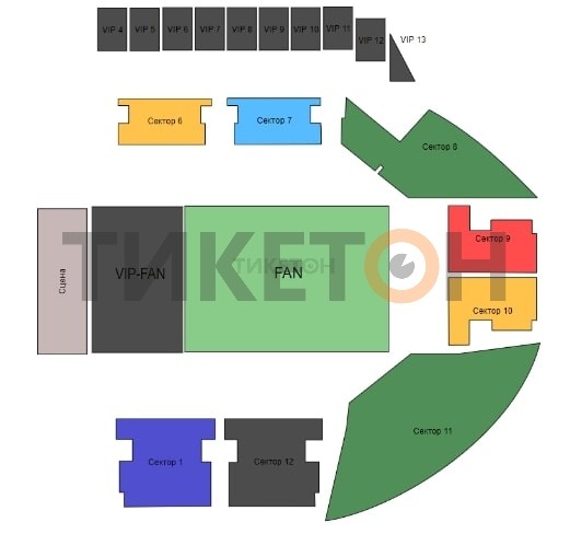 Сибур арена схема зала